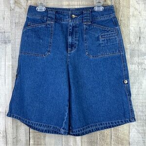 White Stag Size 8 Ladies Bermuda Walking Tabbed Denim Shorts